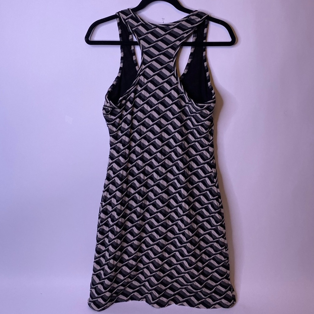 Max Studio Black White & Gray Print Dress - Picture 2 of 4